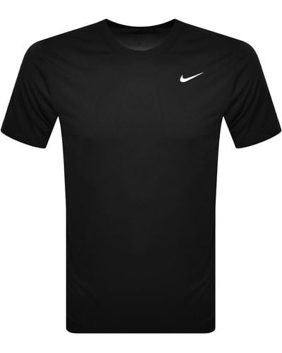 Nike Training Dri Fit Logo T Shirt - Black