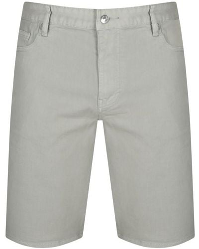Armani Exchange J65 Slim Denim Shorts - Grey