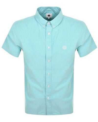 Pretty Green Oxford Short Sleeve Shirt - Blue