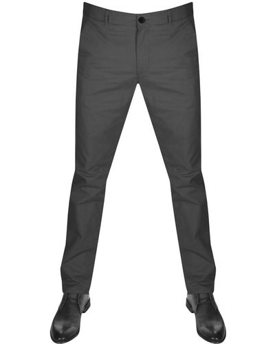 Farah Rushmore cotton cord tapered trousers in black  ASOS