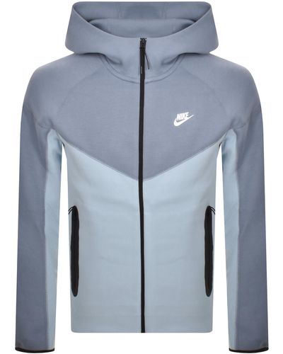 Nike Tech Full Zip Hoodie - Blue