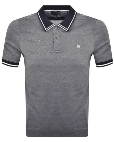 Ted Baker Helta Slim Fit Polo T Shirt - Gray