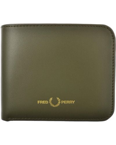 Fred Perry Billfold Wallet - Green