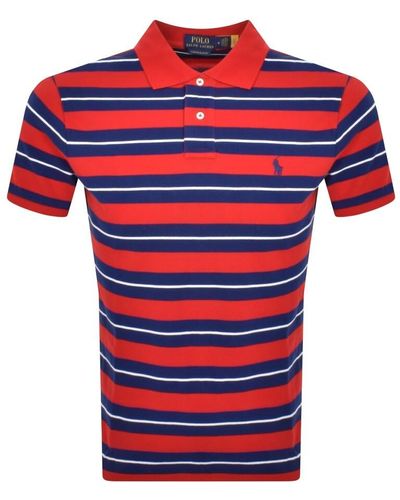 Ralph Lauren Custom Slim Fit Polo T Shirt - Red