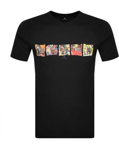 Paul Smith Logo T Shirt - Black