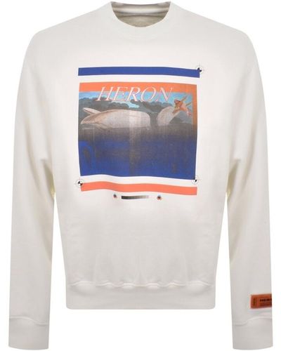 Heron Preston Misprinted Heron Sweatshirt - White
