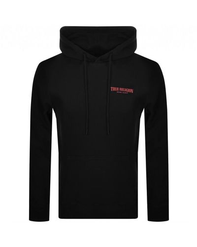 True Religion Logo Hoodie - Black