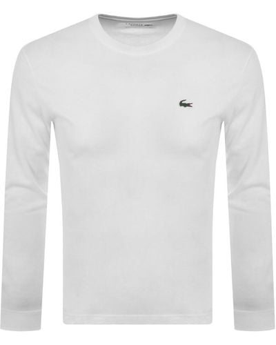 Lacoste Long Sleeved T Shirt - White