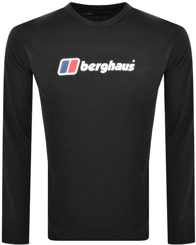 Berghaus Logo Long Sleeve T Shirt - Black