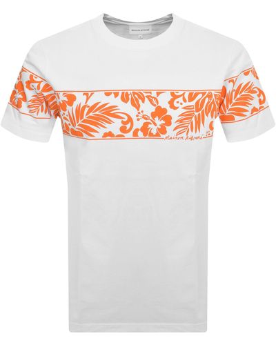 Maison Kitsuné Tropical T Shirt - White