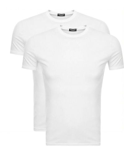 DSquared² 2 Pack T Shirts - White