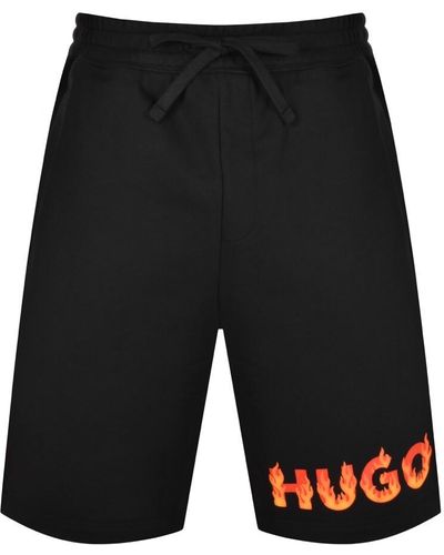 HUGO Dinque Jersey Shorts - Black