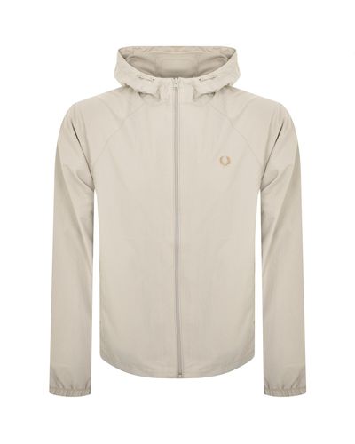 Fred Perry Hooded Shell Jacket - White