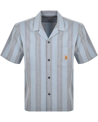 Carhartt Dodson Short Sleeve Shirt - Blue