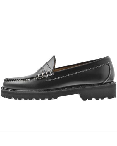 G.H. Bass & Co. Weejun Larson Contrastitch Loafers - Black
