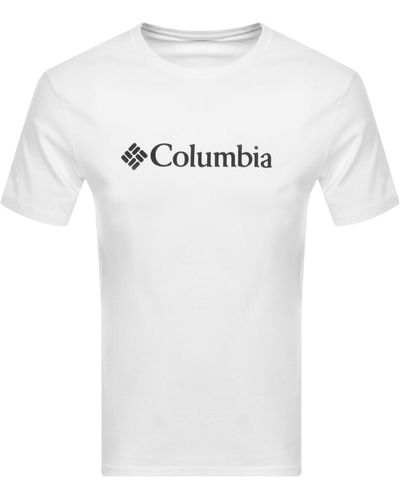 Columbia Basic Logo T Shirt - White