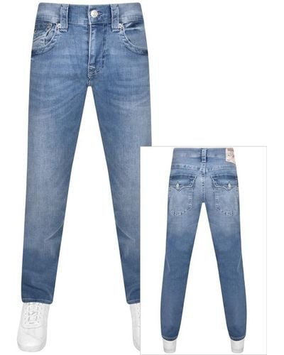 True Religion Ricky Flap Light Wash Jeans - Blue