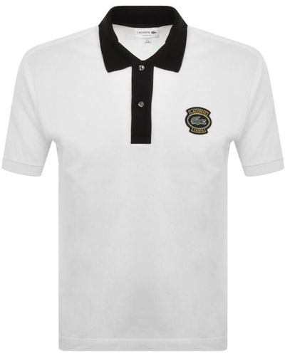 Lacoste Short Sleeved Polo T Shirt - White