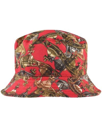 Vivienne Westwood Crazy Orb Bucket Hat - Red