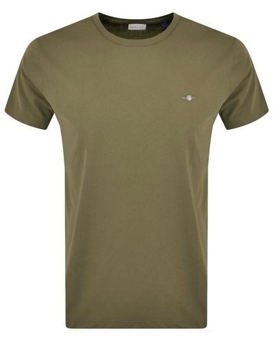 GANT Original Short Sleeve T Shirt - Green