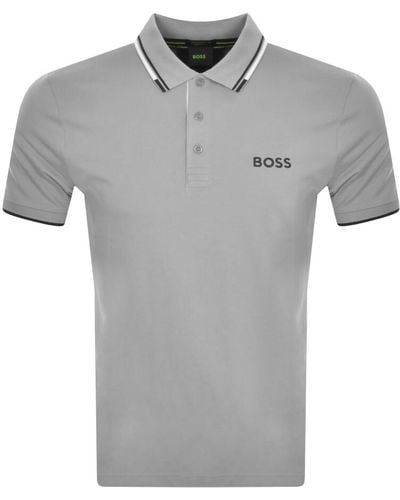 BOSS Boss Paddy Pro Polo T Shirt - Gray