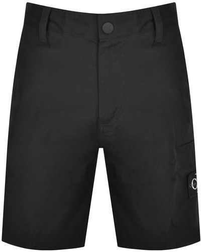 Calvin Klein Jeans Ripstop Chino Shorts - Black
