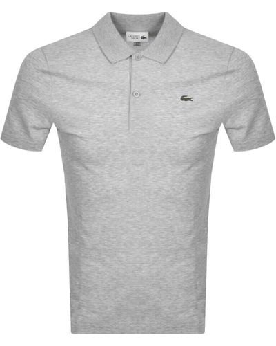 Lacoste Short Sleeved Polo T Shirt - Gray
