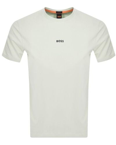 BOSS Boss Tchup Logo T Shirt - White