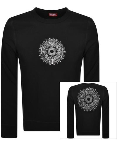 DIESEL S Ginn K41 Logo Sweatshirt - Black