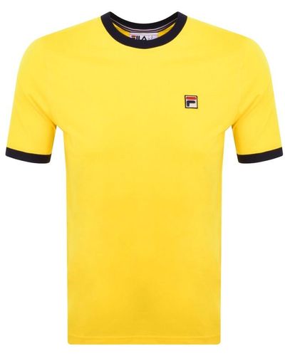 Fila Marconi Crew Neck T Shirt - Yellow