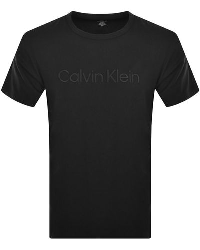Calvin Klein Lounge Logo T Shirt - Black