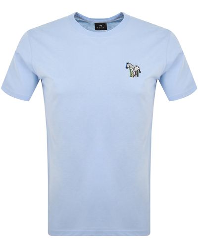Paul Smith Logo T Shirt - Blue
