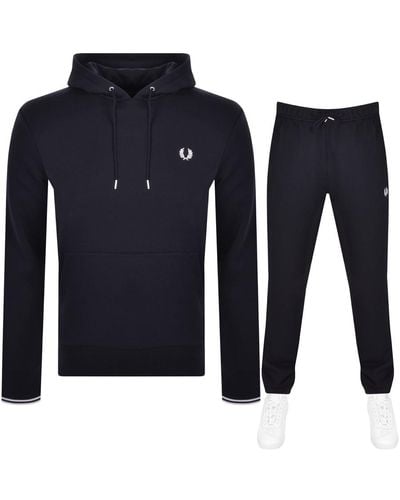 Fred Perry Hooded Tracksuit - Blue