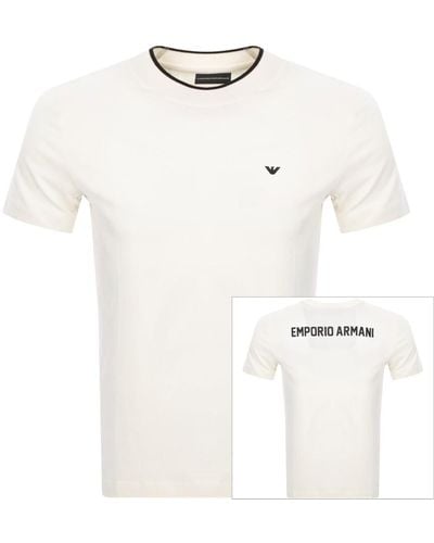 Armani Emporio Logo T Shirt - White