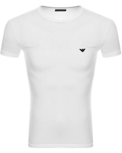 Armani Emporio Lounge Crew Neck T Shirt - White