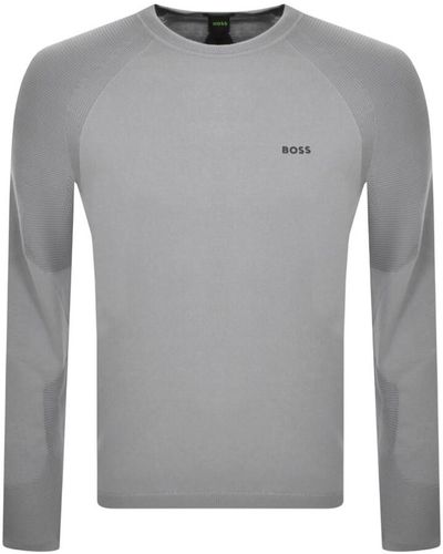 BOSS Boss Perform X Knit Sweater - Gray