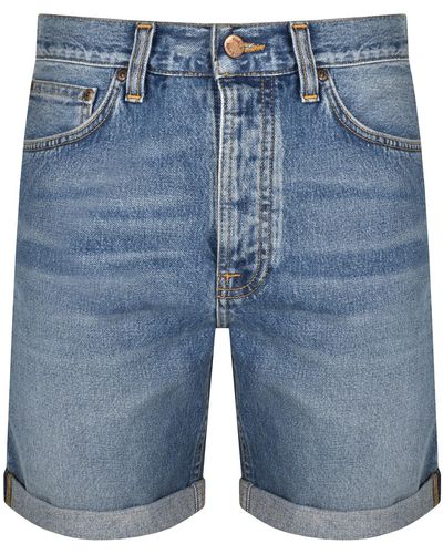 Nudie Jeans Jeans Josh Denim Shorts - Blue