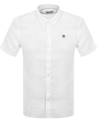 Timberland Mill River Linen Slim Fit Shirt - White