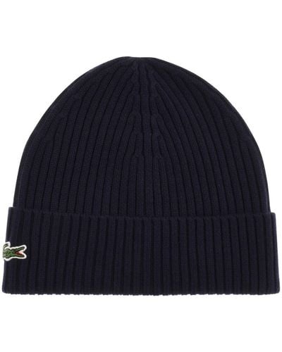 Lacoste Knitted Beanie - Blue