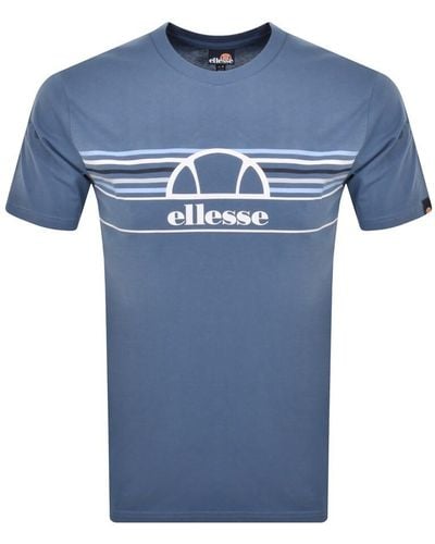 Ellesse Lentamente Logo T Shirt - Blue