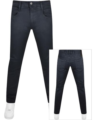 Replay Anbass Slim Fit Hyperflex Jeans - Blue