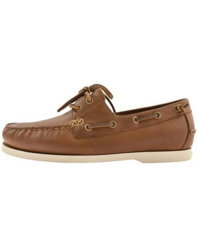 Ralph Lauren Merton Boat Shoes - Brown