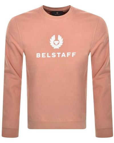 Belstaff Crew Neck Sweatshirt - Pink