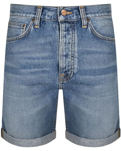 Nudie Jeans Jeans Josh Denim Shorts - Blue