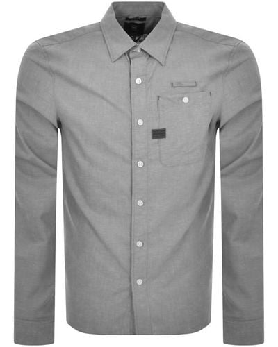 G-Star RAW Raw Bristum 2.0 Long Sleeve Shirt - Gray