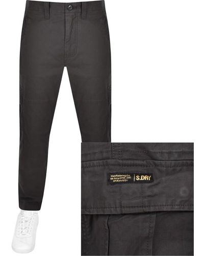 Gray Superdry Pants, Slacks and Chinos for Men | Lyst