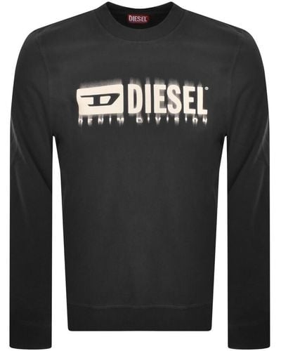 DIESEL S Ginn L8 Logo Sweatshirt - Black