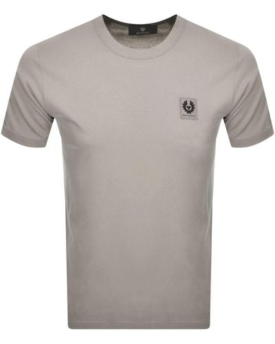 Belstaff Short Sleeve Logo T Shirt - Grey