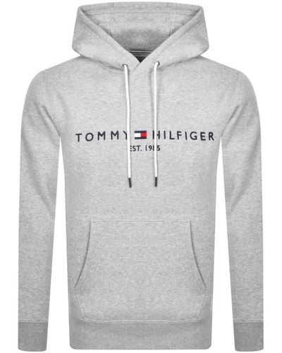 Tommy Hilfiger Logo Hoodie - Gray