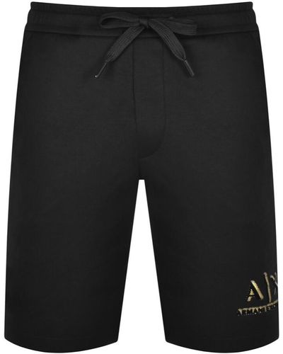 Armani Exchange Jersey Shorts - Black